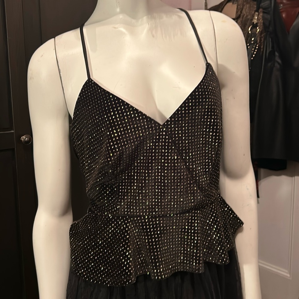 Lily White Velvet Polkadot Top